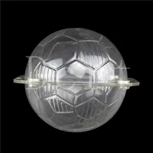 Dcrt 3d-fußballform kunststoff schokoladenform, fondant kuchen dekorieren tools