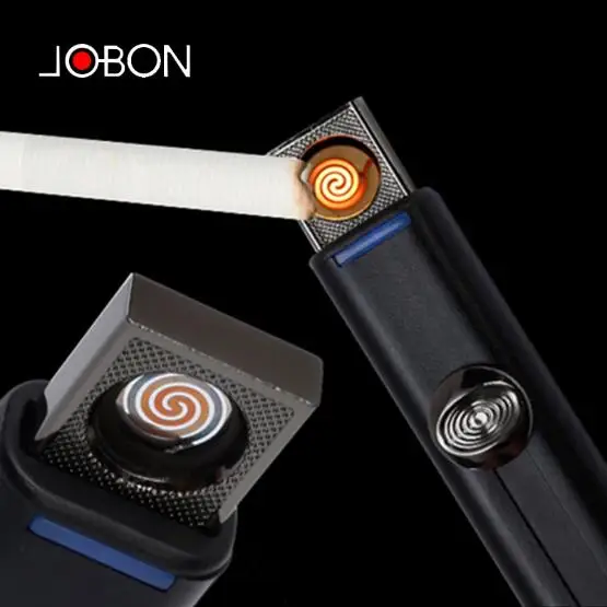 Jobon USB зарядка зажигалка электронные ультра тонкие аксессуары для