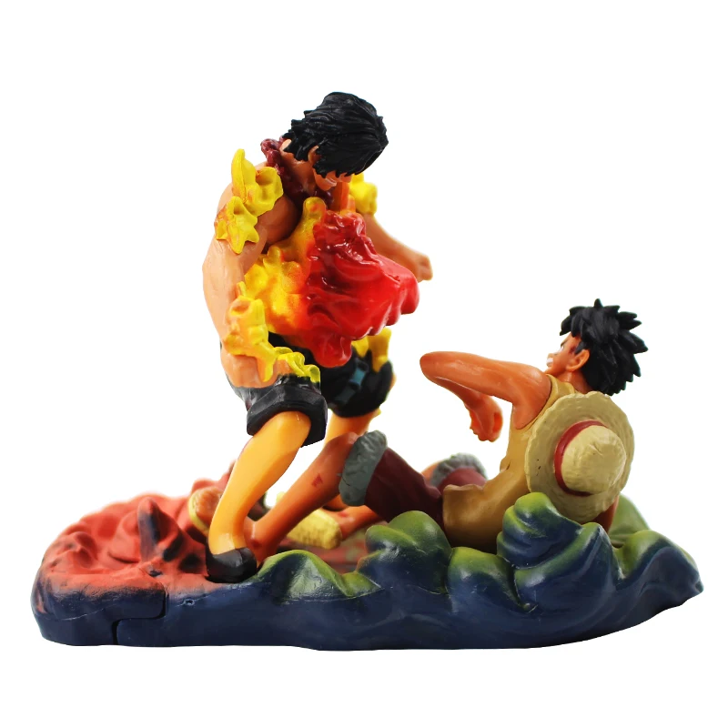 Аниме One Piece The Death Of Ace Luffy & VS Sakazuki ПВХ фигурка Fighting Scene Ver. Коллекционная модель