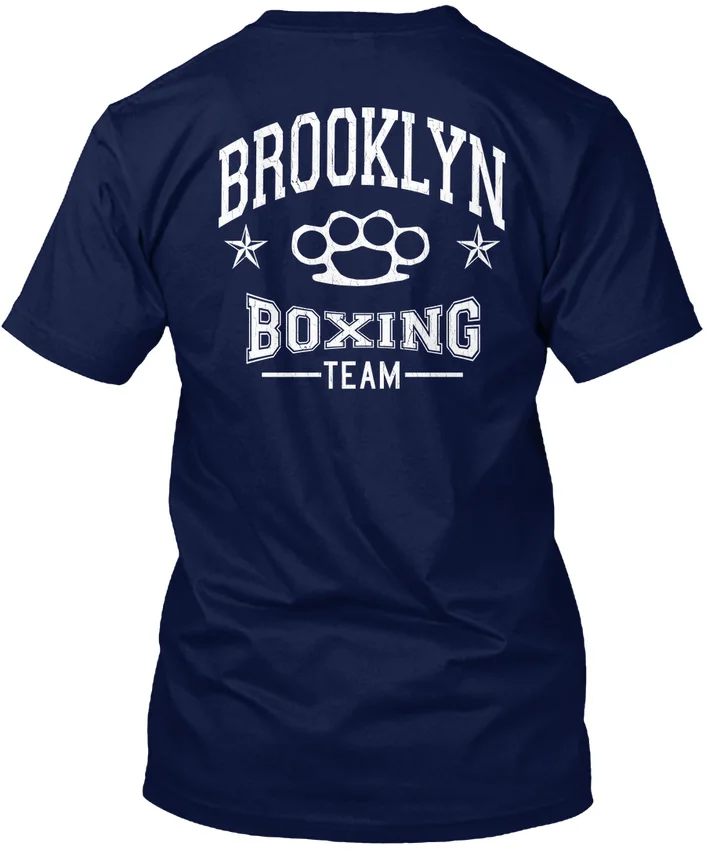 Brooklyn Boxinger Team Vintage Distressed popular Tagless Tee T-ShirtPrinted funny T-Shirt | Мужская одежда