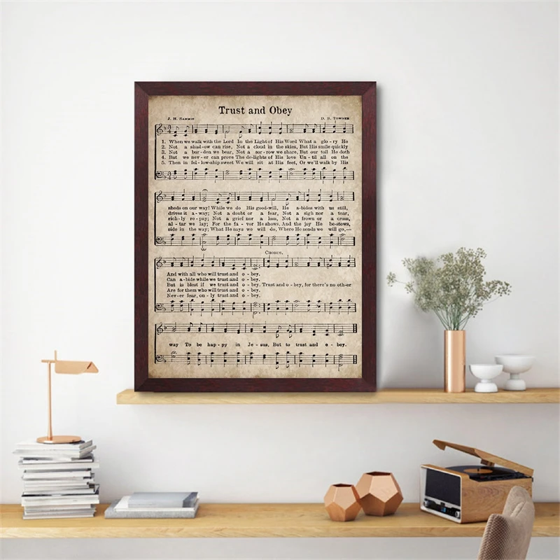 Trust and Obey Hymn Print