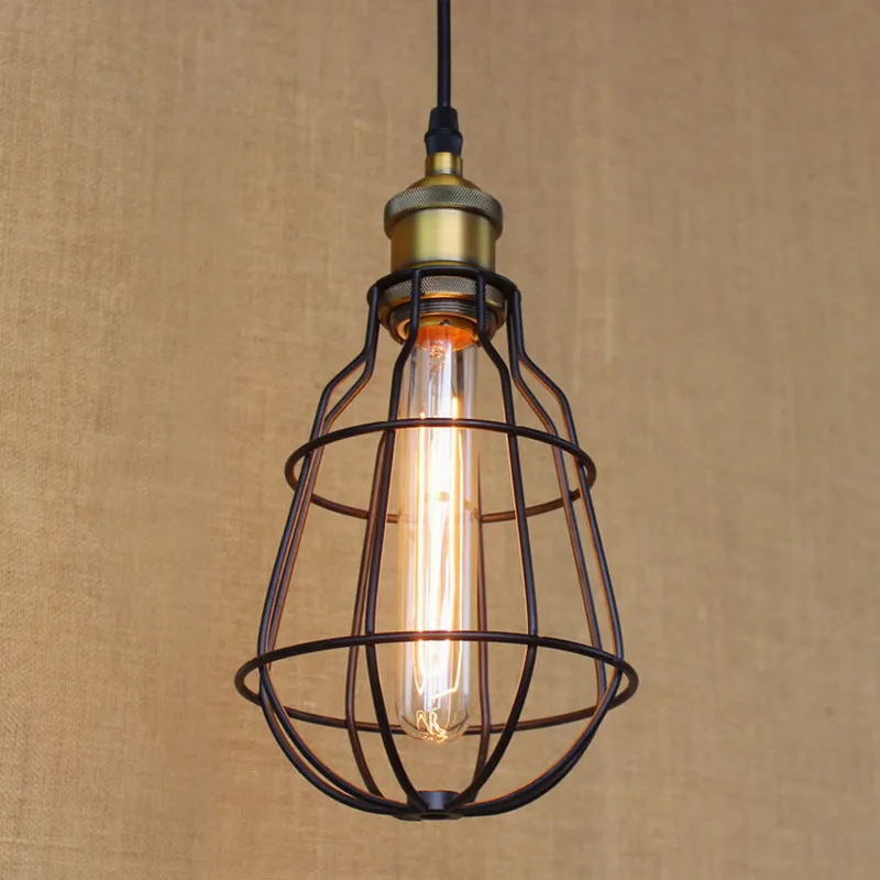 European style Hardware Lighting lights Loft vintage black ball pendant lamp illumination for font b kitchen