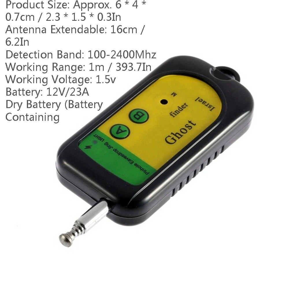 100-2400 МГц GSM сигнализация беспроводной сигнал RF детектор Tracer мини камера Finder Ghost сенсор устройство радиочастотная проверка 1 шт