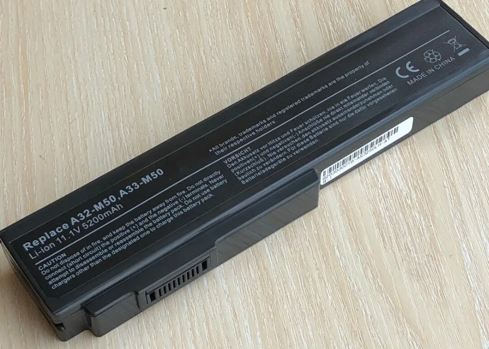 Батарея для Asus N53 N53D N53E N53F N53J N53JC N53JE N53JF N53JG N53JI N53JL N53JN N53JQ N53JR N53JT N53JV A32-M50 A33-M50