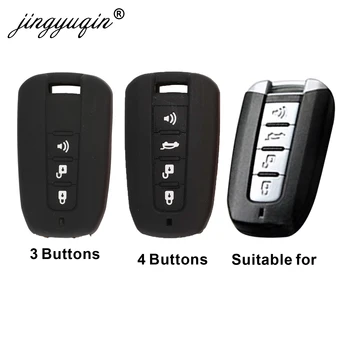 Keyforkess 30pcs portachiavi in Silicone per auto FOB per Ssangyong fortunansi Actyon Kyron Korando Rodius custodia per chiave a distanza Car-styling 3/4 BTN