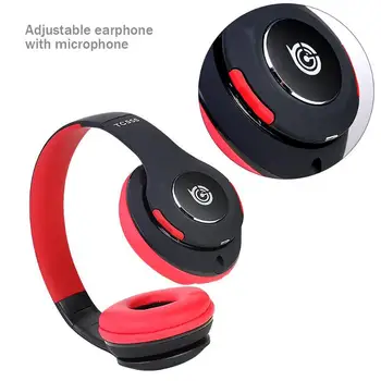 

Universal Multifunctional Foldable Earphone TC555 Wireless Bluetooth 4.1 Headphone Folding Music Headset w/ Microphone