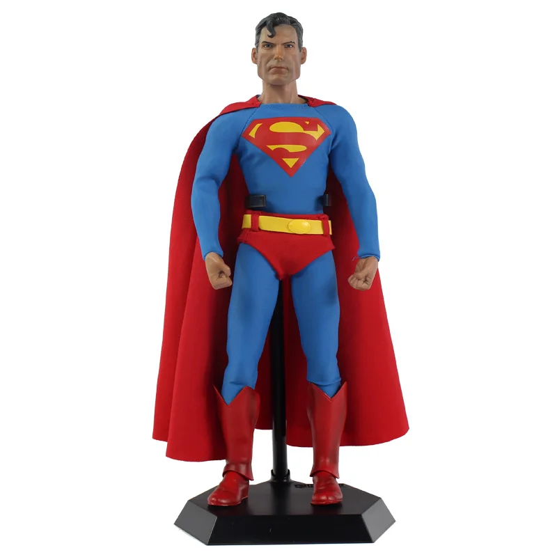

32cm DC Comic Superman Action Figure Anime Doll Toy Collectible Anime Cartoon Movies Model Toys for Children Gift with Base Box