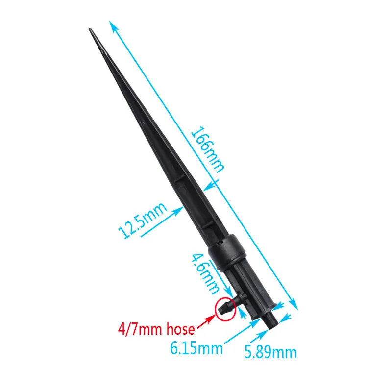Штыревой держатель для садового Спринклерного распылителя, микро капельного орошения, подставка для подсоединения 1/4 '', шланг для полива бонсай, 8 шт