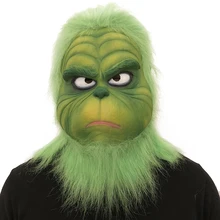 

Grinch Cosplay Adult Full Mask How the Grinch Stole Christmas Xmas Party