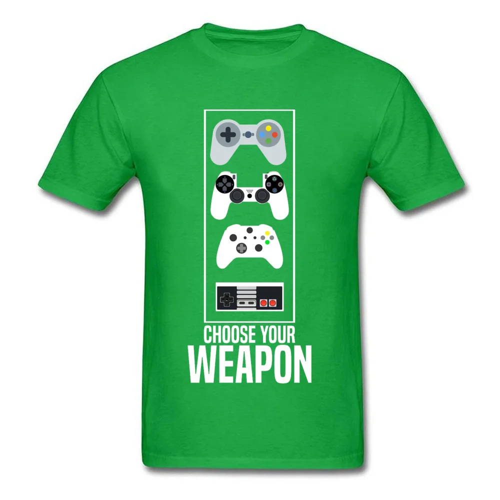 Newest Men T Shirt Choose-your-Weapon-Game0619 Group T Shirts 100% Cotton Fabric Short Sleeve Casual Top T-shirts Crewneck Choose-your-Weapon-Game0619 green