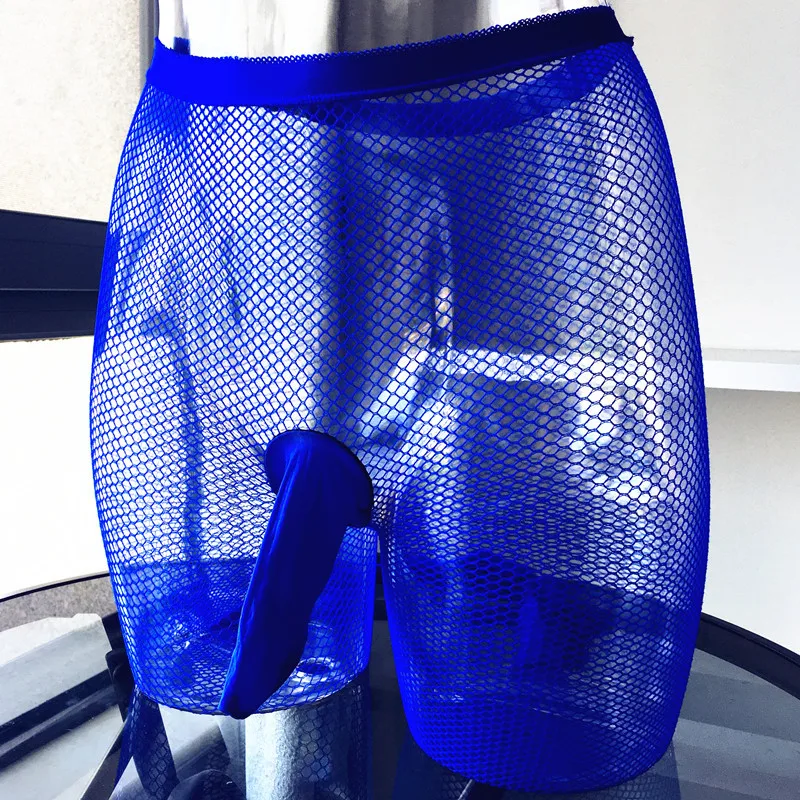 Men's sexy velvet trousers fishnet Pantyhose Penis Sleeve Pouch Male Sleep bottom Sleepwear Sexy Club Party Tights A787