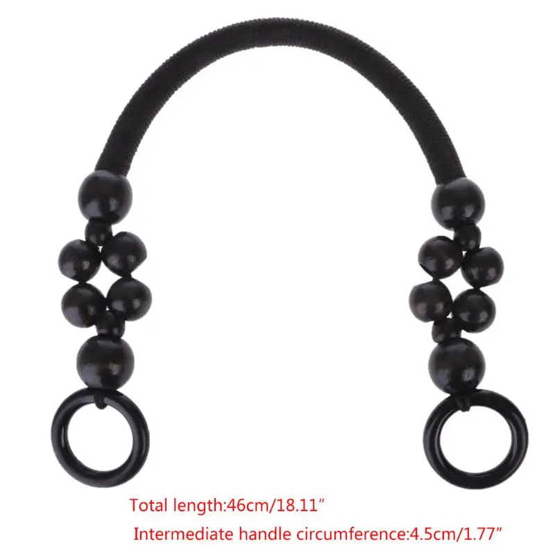 

Wood Bead Rope Bag Strap Handle Shoulder Belt for Handbag DIY Replacement