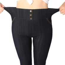 Женские Леггинсы XL, 3XL, 5XL, джинсы с высокой талией, леггинсы с пуговицами, джеггинсы размера плюс, однотонные леггинсы, горячая Распродажа