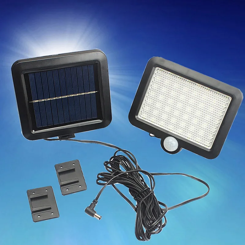 

Led Solar Light 56 LEDs PIR Motion Sensor light Waterproof Security light for Emergency Street Garden Park solar wall lamp