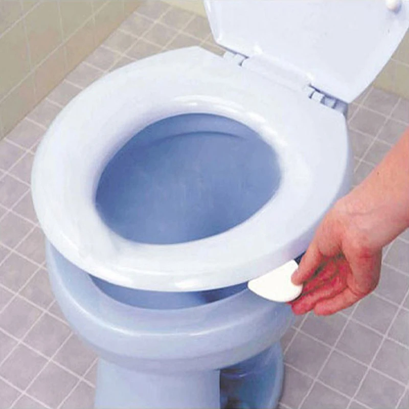 

White Cool Cover Lifter Portable Sanitary Home Garden Accessories Toilet Bowl Seat Lift Handle Bathroom Accessories