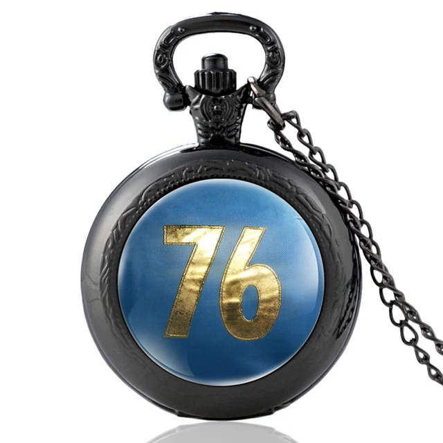 New Arrivals Black Fallout 76 Electronic Games Quartz Pocket Watch Antique Men W New Arrivals Black Fallout 76 Electronic Games Quartz Pocket Watch Antique Men W