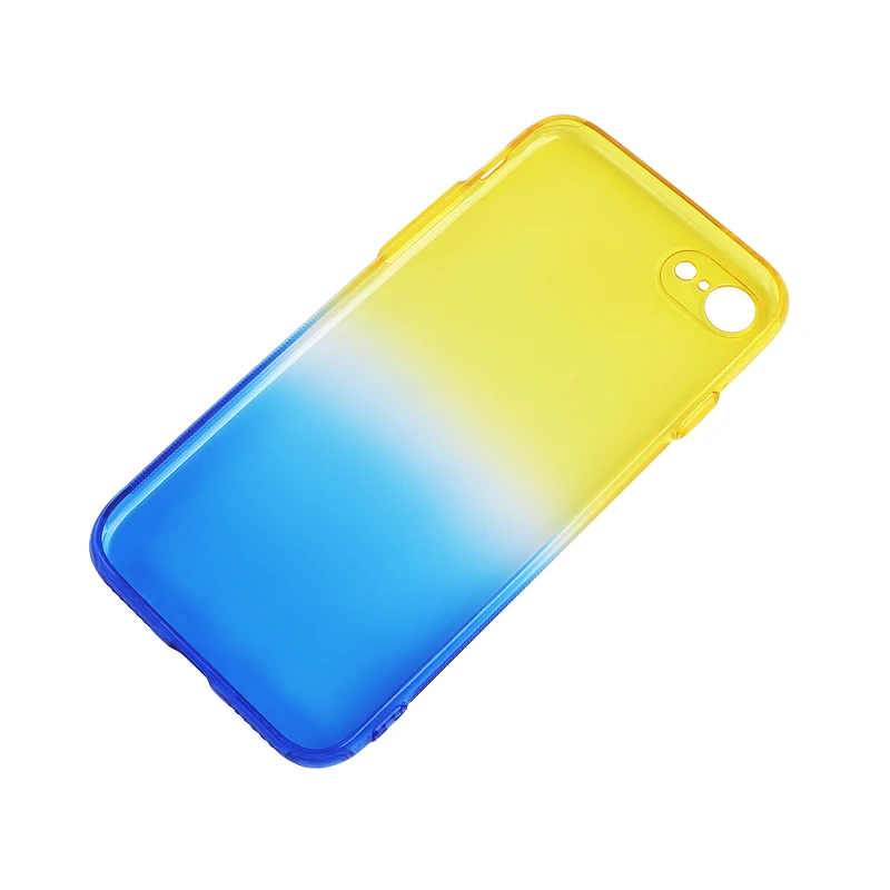 TPU чехол для телефона iPhone 7 Чехол градиентный цвет XS MAX XR X 6 Plus 8 8Plus Высокое качество