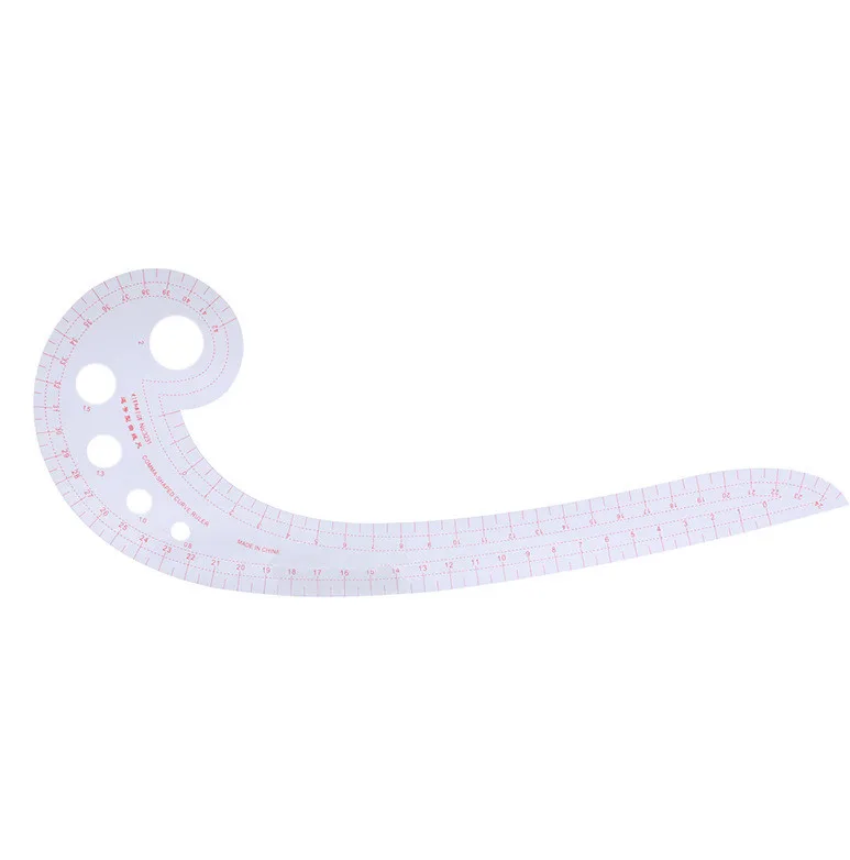 

Quilting Sewing Patchwork Cloth Drawing Comma Curve Ruler Cutting Tailor Scale YH-460310