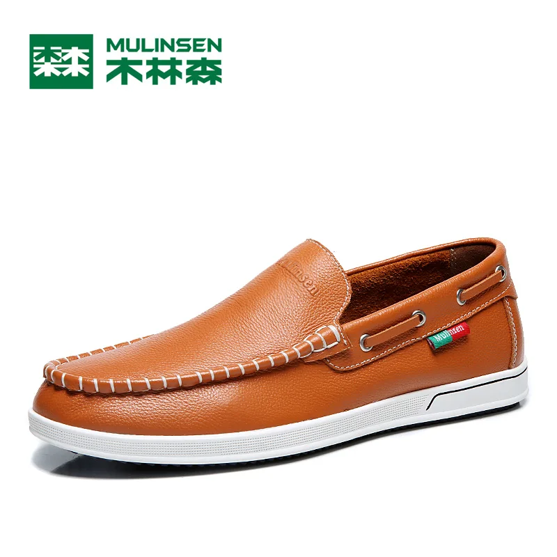 MULINSEN High Quality First Layer of Leather Rubber Sole Men's