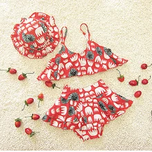 Sunny eva/купальный костюм для маленьких девочек, купальный костюм из двух предметов для детей, купальное платье для девочек, купальник с шортами