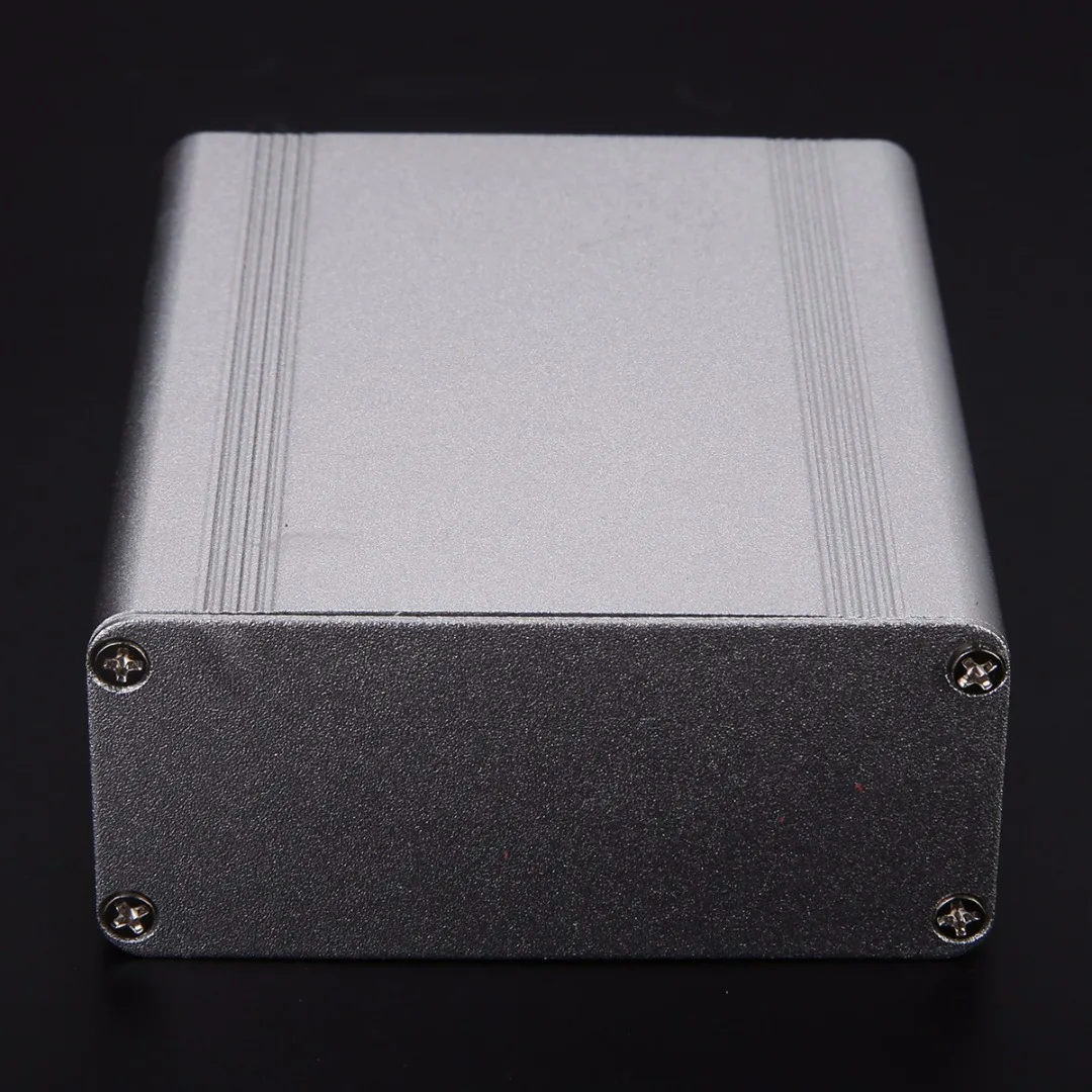 1pc Extruded Aluminum Electrical Project Instrument Case Silver Enclosure Box 110*88*38mm