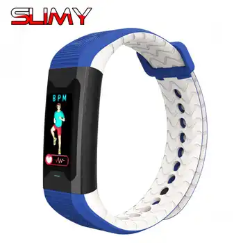 

Slimy Color Screen Smart Bracelet B31 Fitness Tracker Pedometer Heart Rate Monitor Smart Wristband For IOS Android Phone