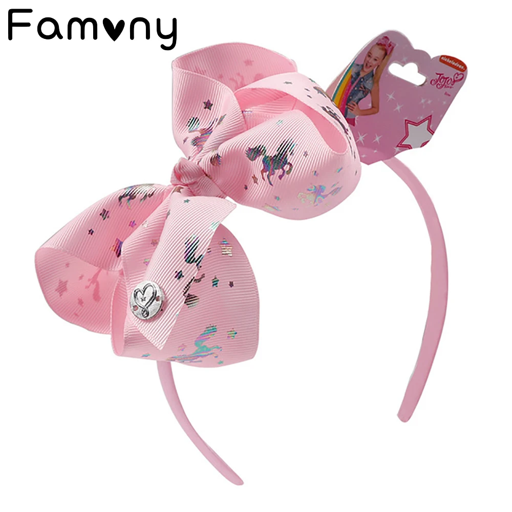 

Fashion Girl Cartoon Hair Bow Headband Boutique Handmade Headbands Ribbon Hairbands For Children Baby Hair Accessories