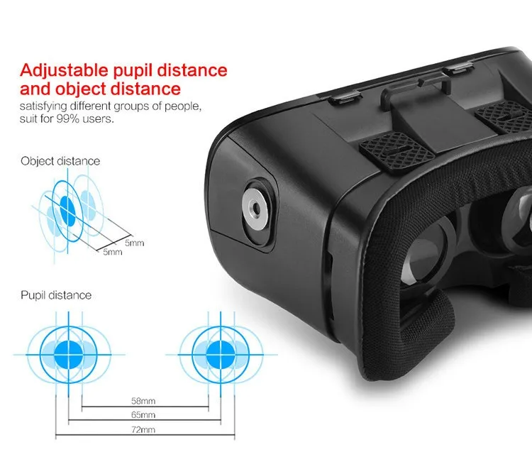 2016 New VR Self-Model Polarized Google Oculus Rift Cardboard Virtual Reality DK2 Gear 3D Glasses for 4.0-6.0 inch Smartphone (4)