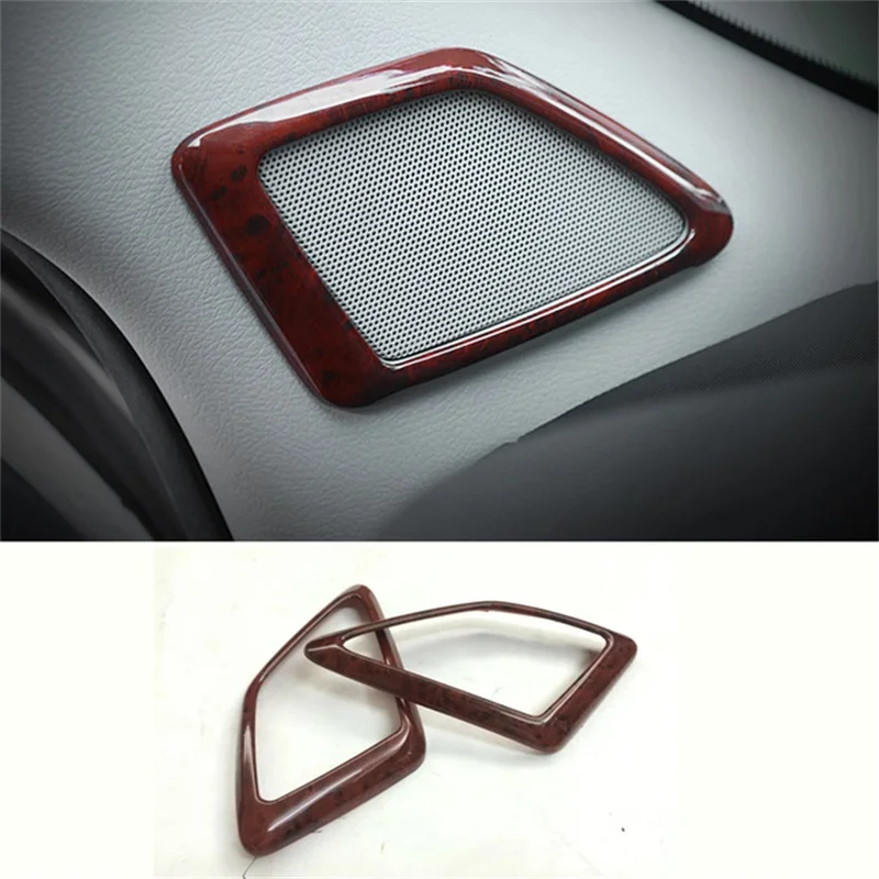 

ABS Chrome Car Interior A Pillar Door Audio Speaker Cover Trim Frame for Toyota Prado FJ150 2014-2016 Car Styling Accessories