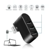 KEBIDU USB 2.0 Hub 3 Ports USB Hubs Mini Rotate Splitter Adapter Hub for PC Notebook Laptop Mac usb 2.0 Splitter White/Black ► Photo 1/6