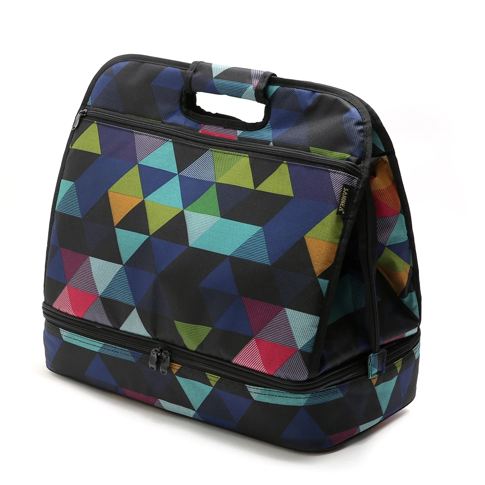 SANNE 10L Tote Новая модная двухслойная Термосумка для пиццы теплоизолированная сумка