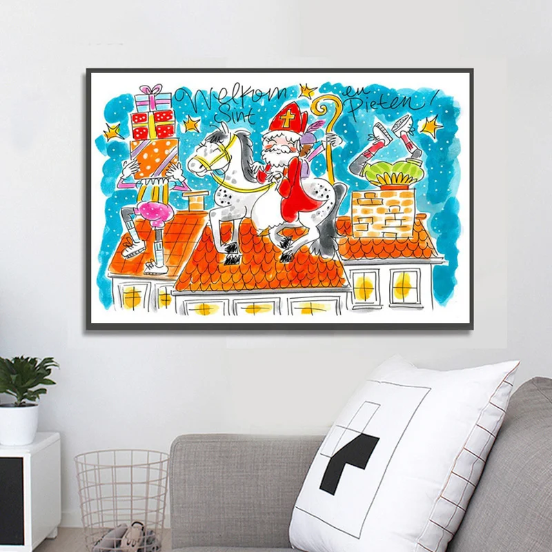 

Full Square/Round Drill 5D DIY Diamond Painting christmas cards "Blond Amsterdam" Embroidery Cross Stitch Mosaic christmas Gift
