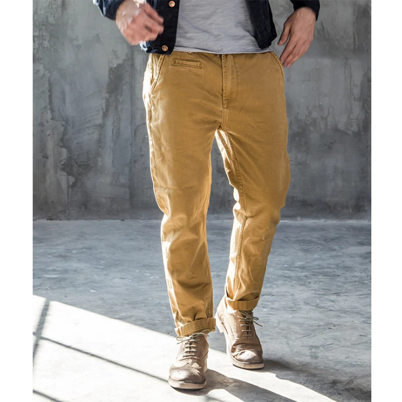 New Mens Khaki Pants Army Militar Style Cargo Men Pants