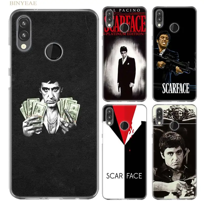 

Case for Huawei P20 P Smart Nova 3i 4 P8 P9 mini 2017 P30 lite Pro 2019 Silicone Fundas Phone Coque Cover Scarface Tony Montana