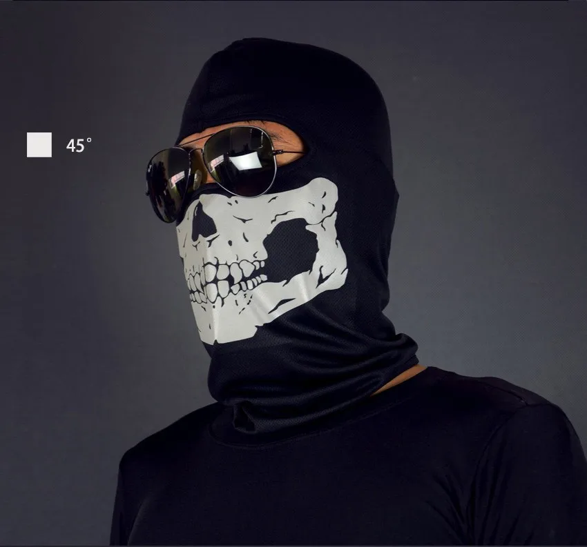 ghost skull face mask balaclava black 6