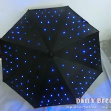 Высокий-Q Светодиодный УФ-зонтик с функцией фонарика светящийся декоративный зонтик для фотосъемки или сценического декора
