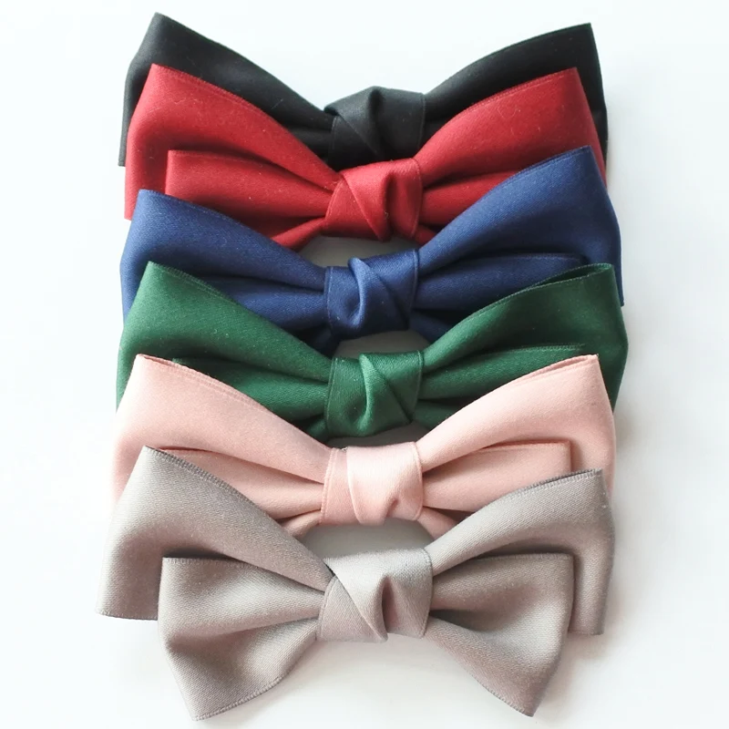 

Solid Color Boutique Hair Bow Hair Clip For Girls Classical Pure Colour Bow Hair Barrettes Hair Accessories For Women Headwear