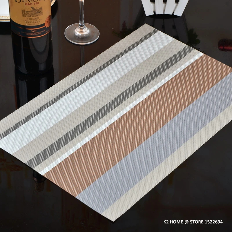 4 шт. коврики для кухонного стола из ПВХ|place mat|pvc mattable pad |