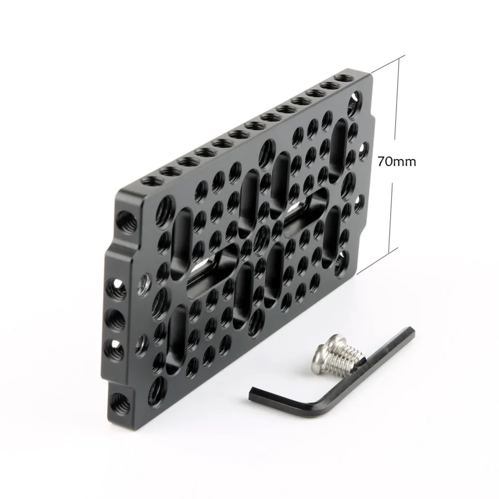NICEYRIG камера Сырная Монтажная пластина для URSA мини камера рельсы блоки ласточкин хвост клетки крепления 1/"-20 резьба 3/8"-16 резьба