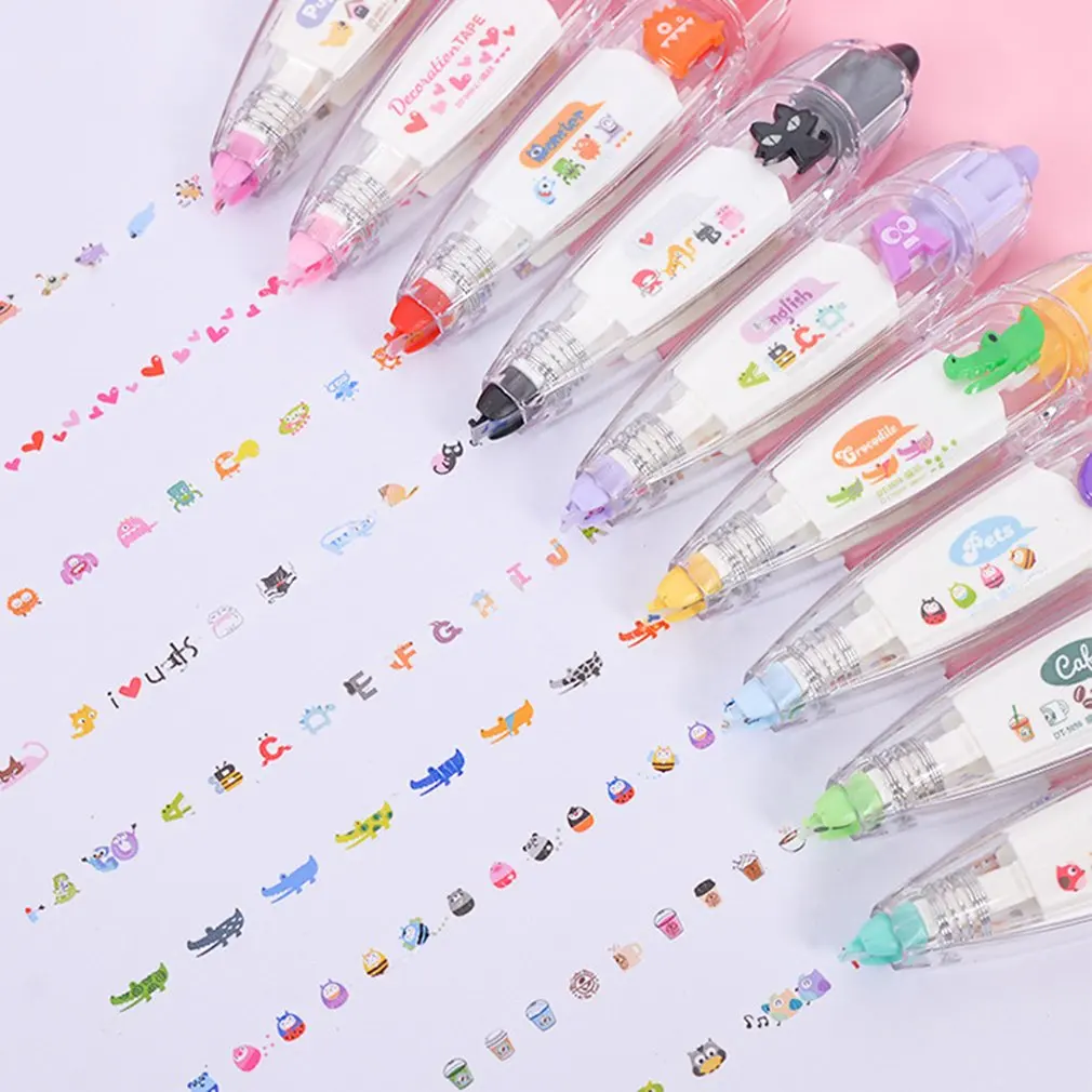 

Creative Decorative Stationery Push Correction Tape Lace For Key Tags Student School Supplies Convenient