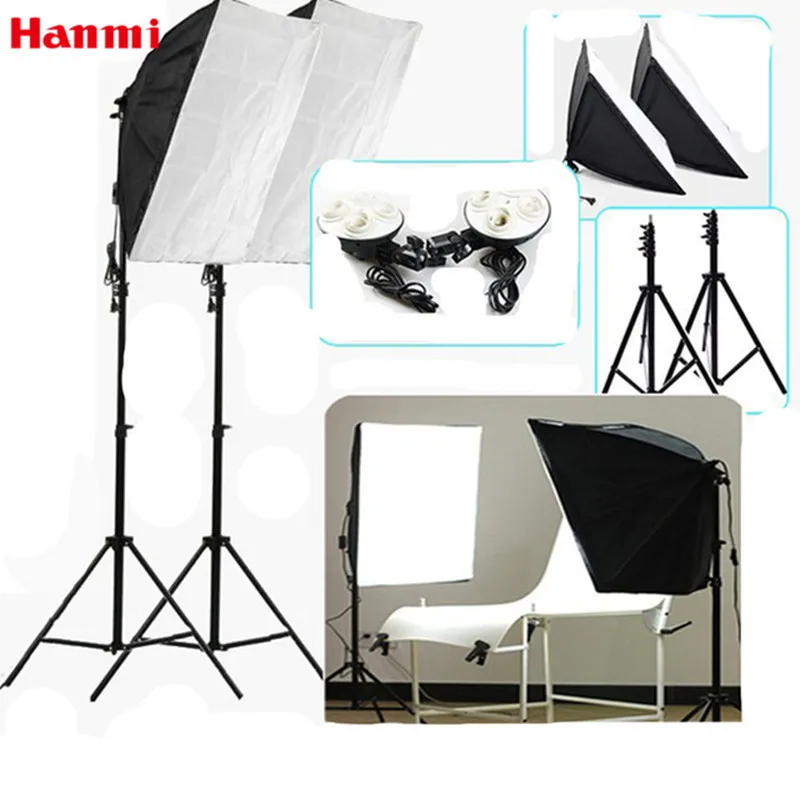 Hanmi софтбокс для студийной фотосъемки 2 * софтбоксы + держатель лампы 2*2 м Штатив