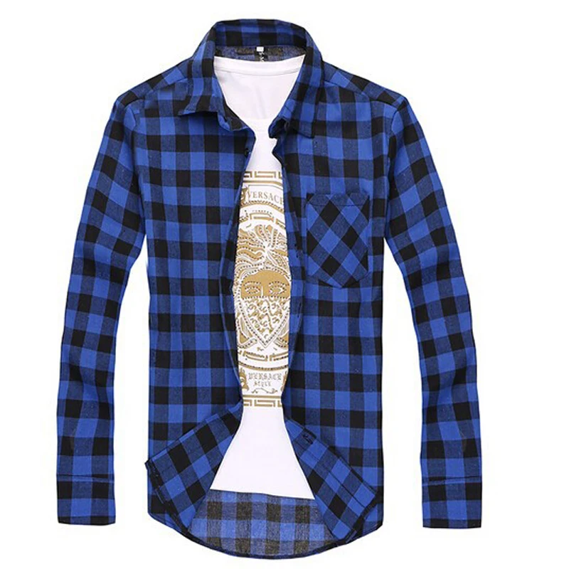 Cncool Red Black Plaid Shirt Men Shirts 2018 New Summer Fashion Chemise Homme Mens Checkered Shirts Short Sleeve Shirt Blouse