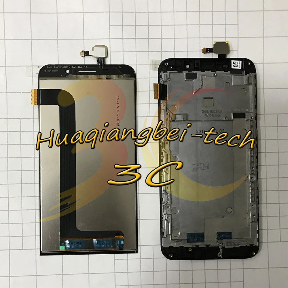 Дешево 5,5 Новый для Asus ZenFone Max ZC550KL Z010D Полный ЖК дисплей + кодирующий преобразователь сенсорного экрана в сборе + рамка крышка 100% протестирована