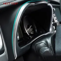 ABS тире рамка Крышка приборная панель датчика хромированная формовочная отделка для Toyota Highlander 2015 2016 2017 2018