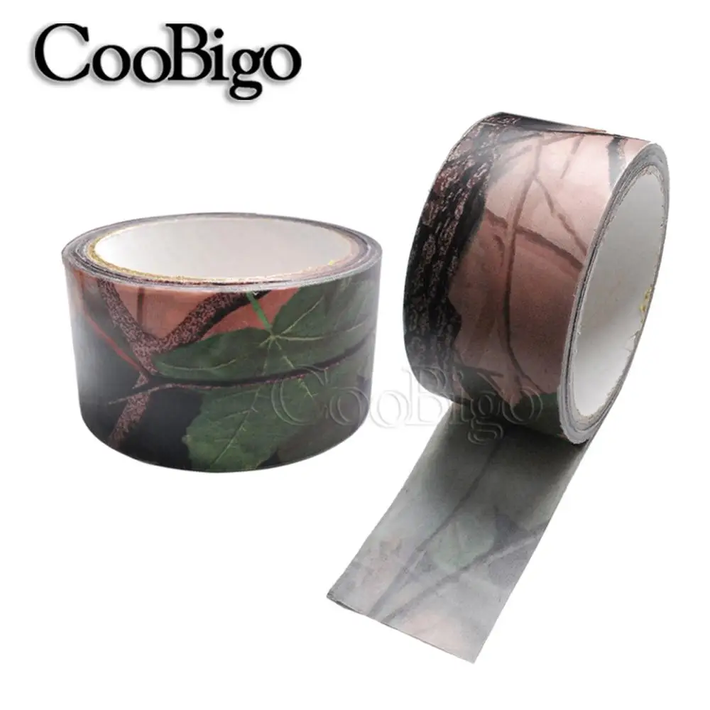 

1 Roll Waterproof Dead Leaves Camo Cloth tape Gun Hunting Outdoor Camping Camouflage Stealth Tape Wrap Accessory