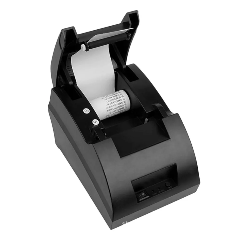 ФОТО 58mm POS Thermal Dot Receipt Bill Printer USB Mini Set Roll Paper POS-5890C