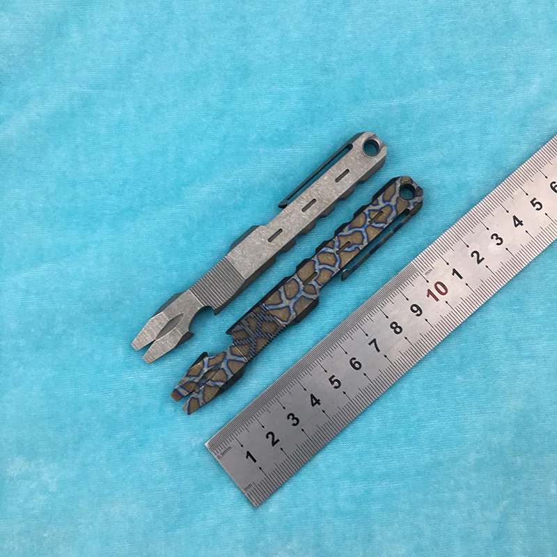 

DICORIA Original Crowbar Titanium Anodized Flat Handle Flat Tips Sticker Camping Outdoor Hunting EDC Tools