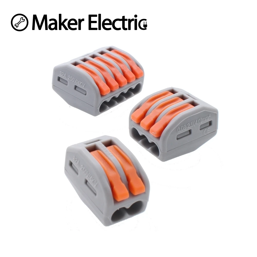 (15pcs/lot) mini fast Wire wago Connector,222 412 413 415 Universal