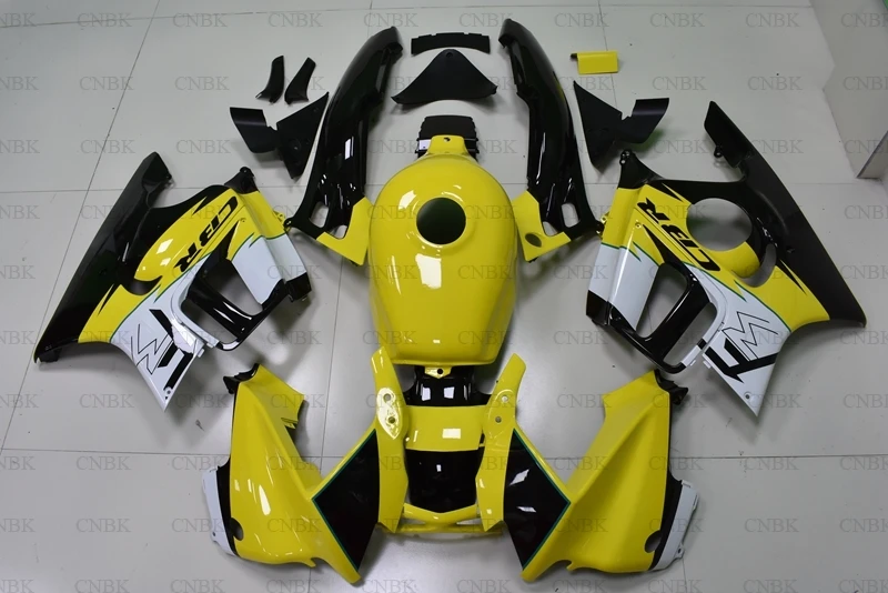 for CBR600 F3 1995 1998 Body Kits CBR600F3 1998 Black Yellow Plastic