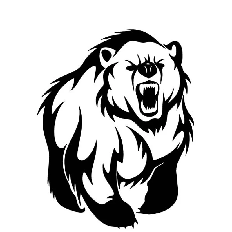 TGS 13 6 см * 17 Angry Brown Bear креативные виниловые наклейки на машину наклейка дверь